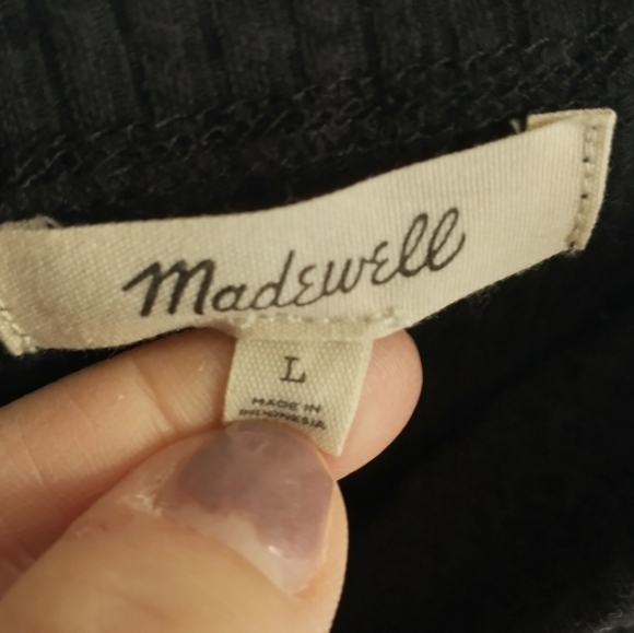 Madewell Black Women's Blouse Tank Top Size Large - Picture 3 of 3